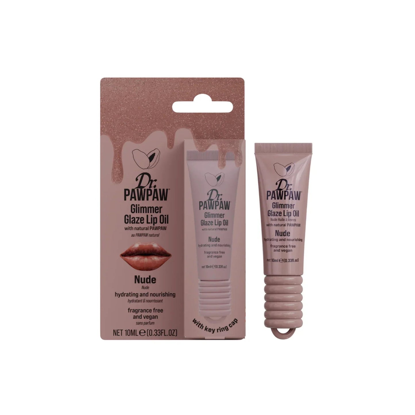 Dr. PawPaw, Glimmer Glaze, Hydrating & Glow, Lippenöl, Nackt, 10 ml