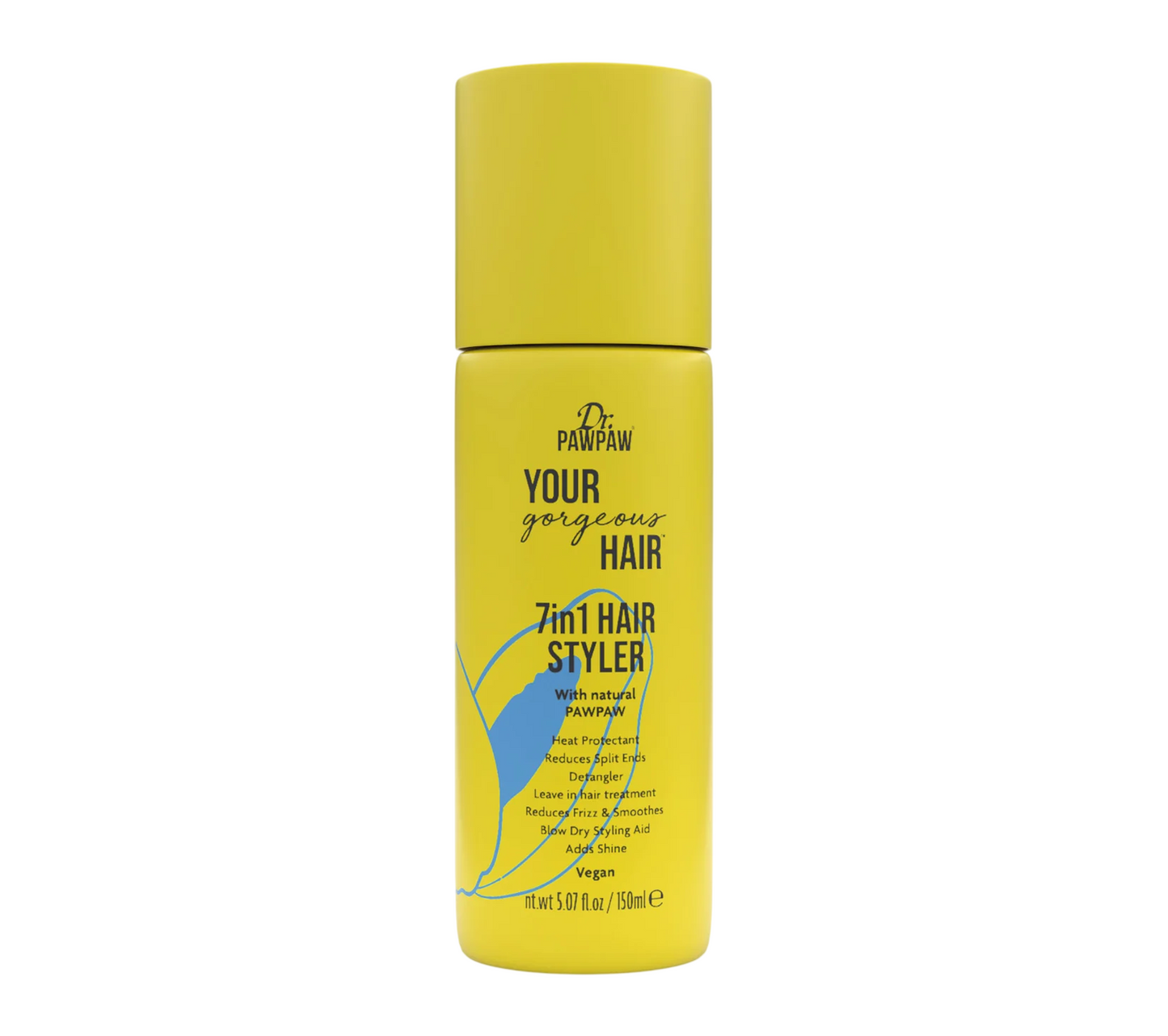 Dr. PawPaw, Your Gorgeous Hair 7 In 1, Haarspray, Anti-Frizz & Heat Protection, 150 ml