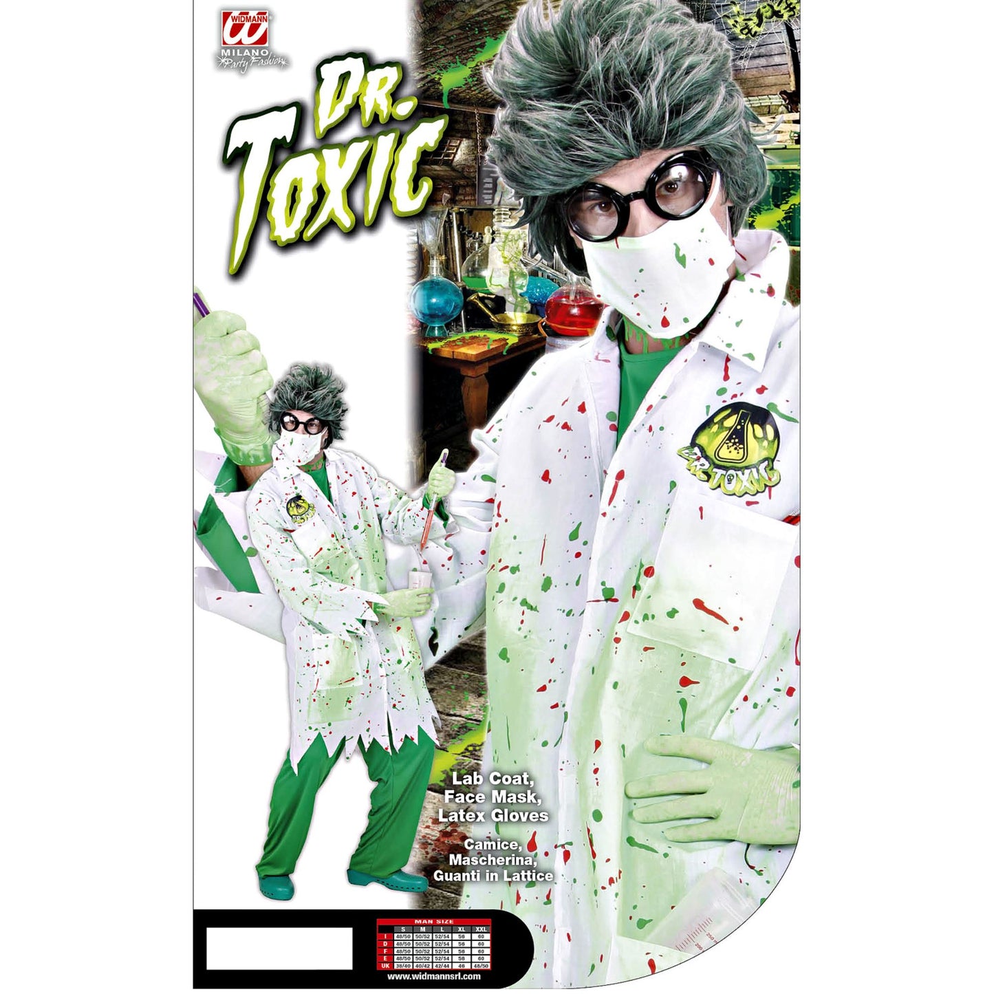 "DR. TOXIC" (Kittel, Mundschutz, Latexhandschuhe) – Ansicht 3