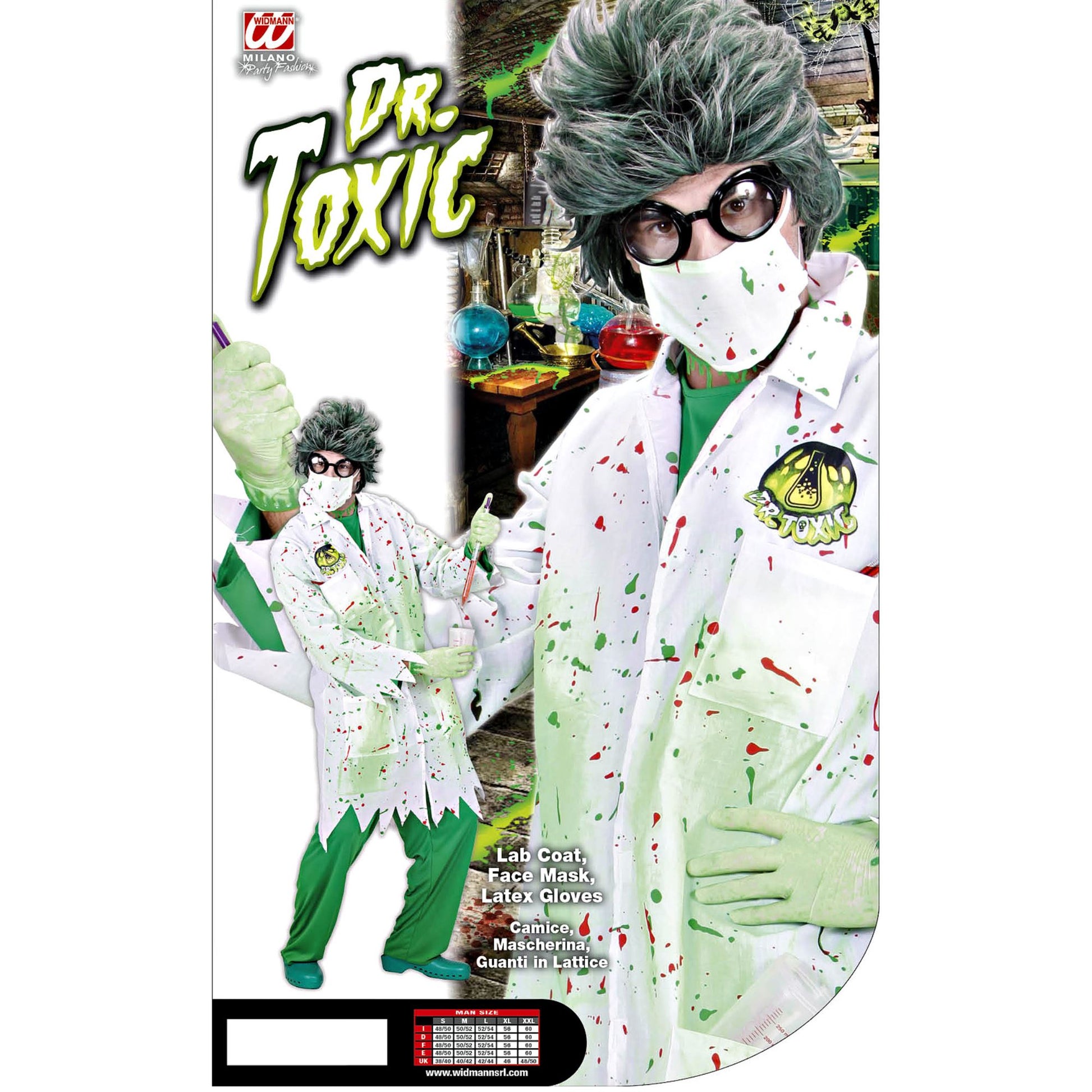 "DR. TOXIC" (Kittel, Mundschutz, Latexhandschuhe) – Ansicht 3