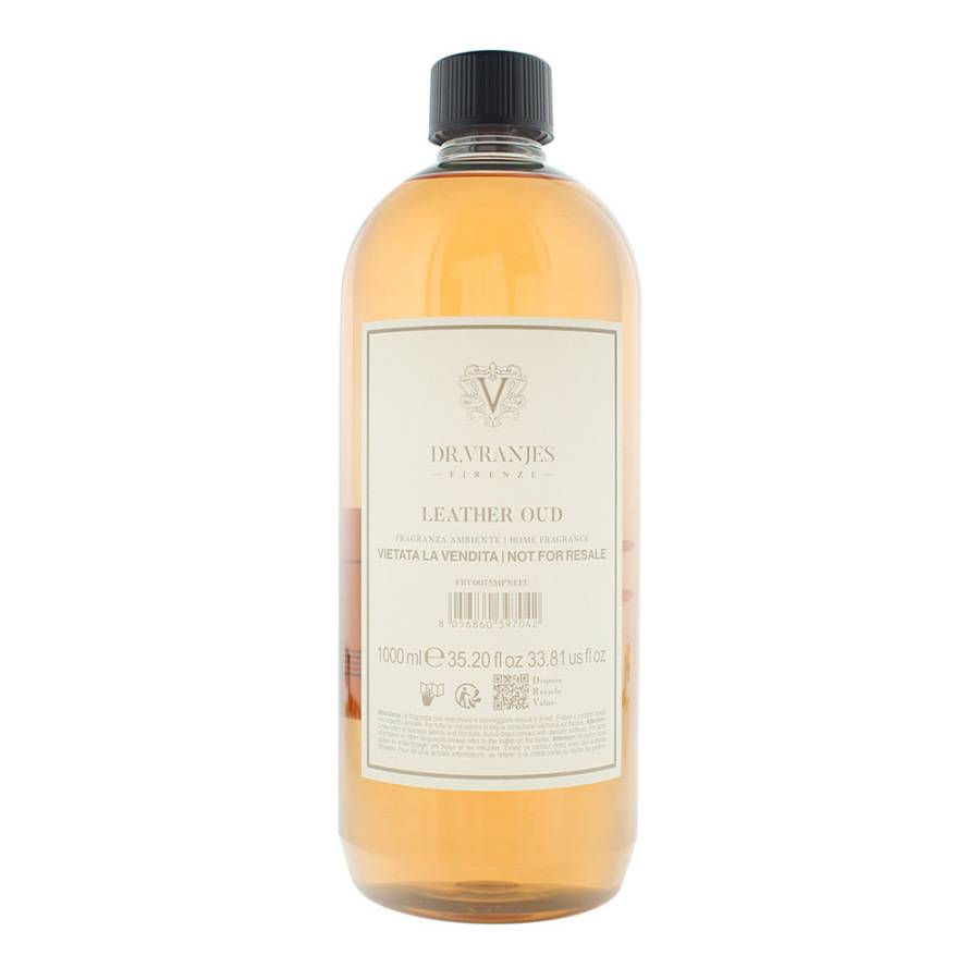 Dr. Vranjes Firenze, Leather Oud, Leder Oud, Öldiffusor-Nachfüllung, 1000 ml