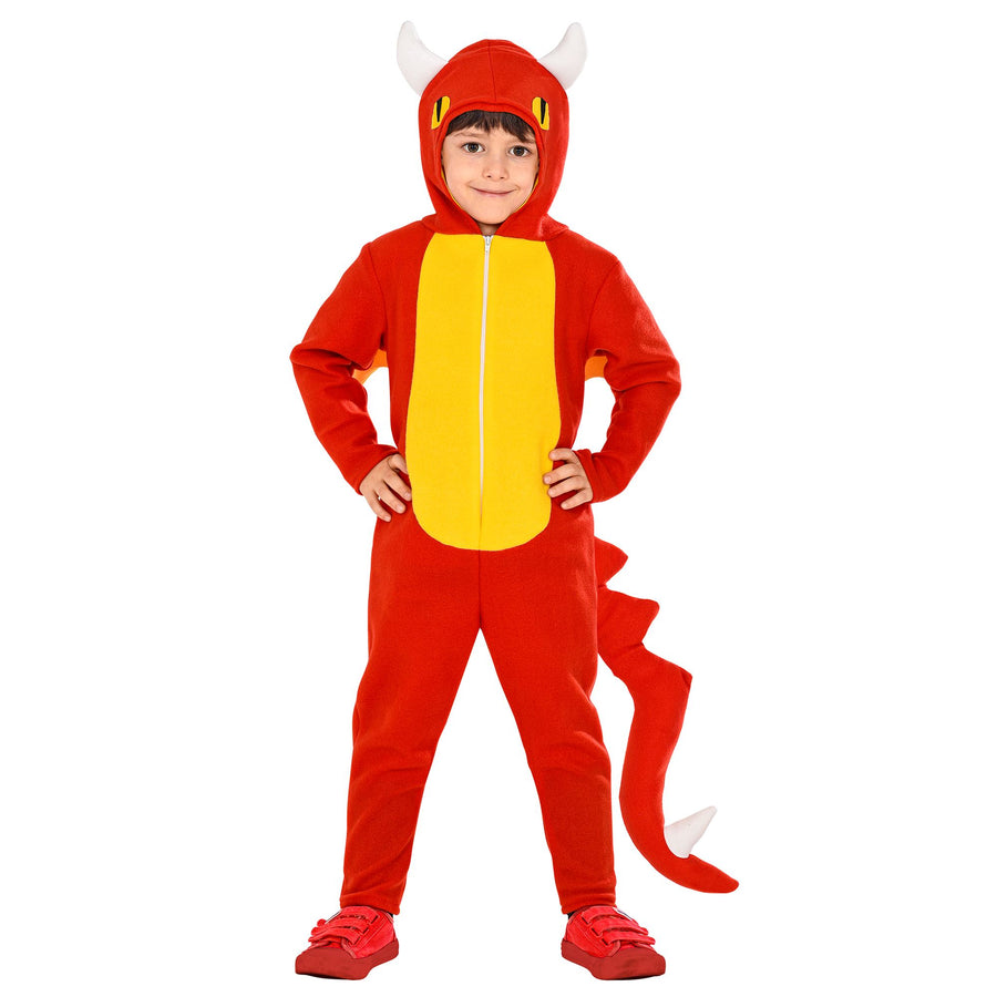 "DRACHE" (Overall mit Kapuze, Flügel, Schwanz) – Detailansicht