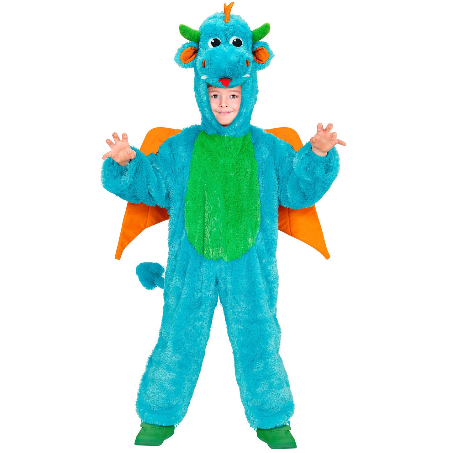 "DRACHEN SOFT PLÜSCHKOSTÜM" (Overall mit Kapuze und Maske) – Ansicht 4
