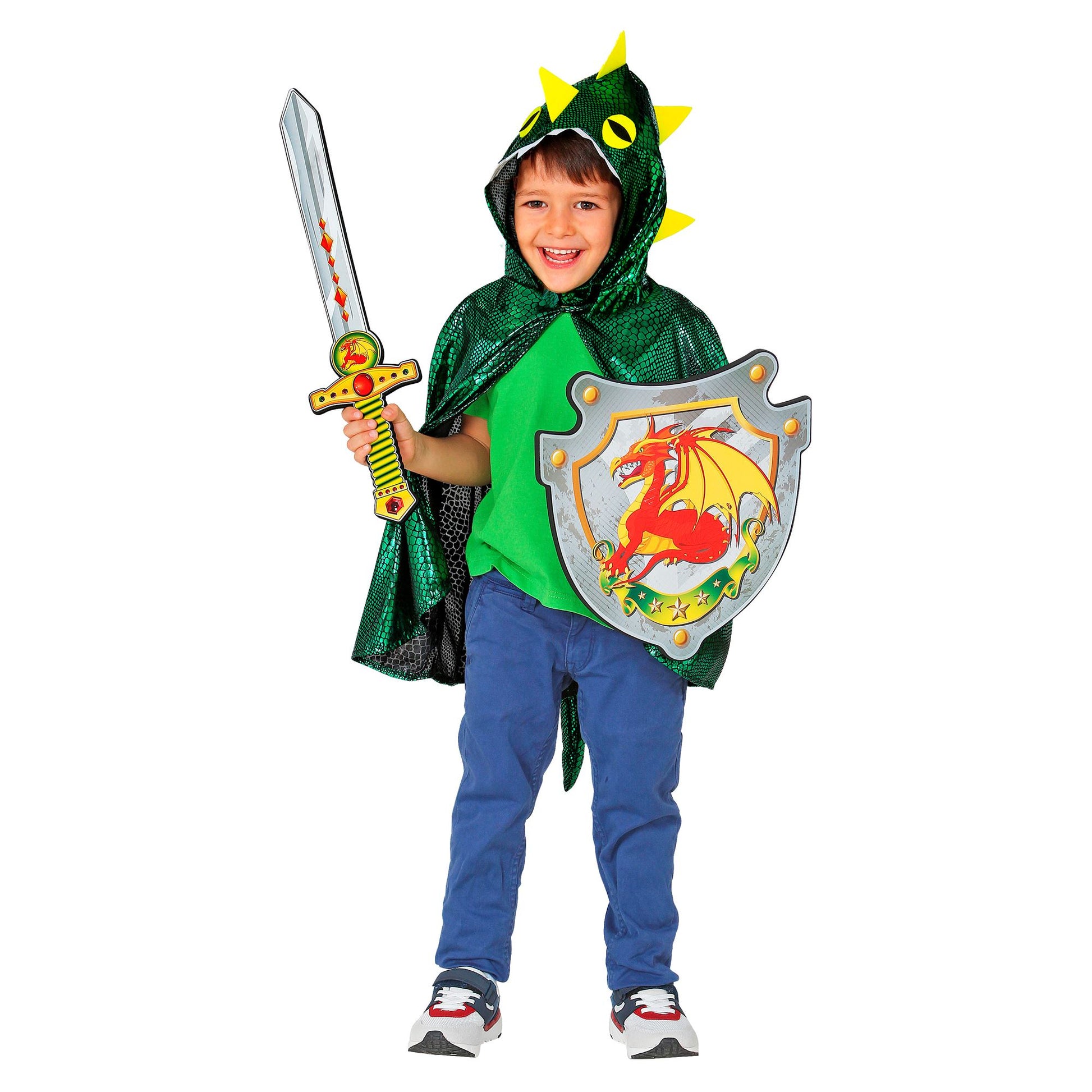 "DRACHENRITTER SCHWERT & SCHILD" aus weichem Schaumstoff - Schwert 52 cm, Schild 33 x 35 cm – Ansicht 4