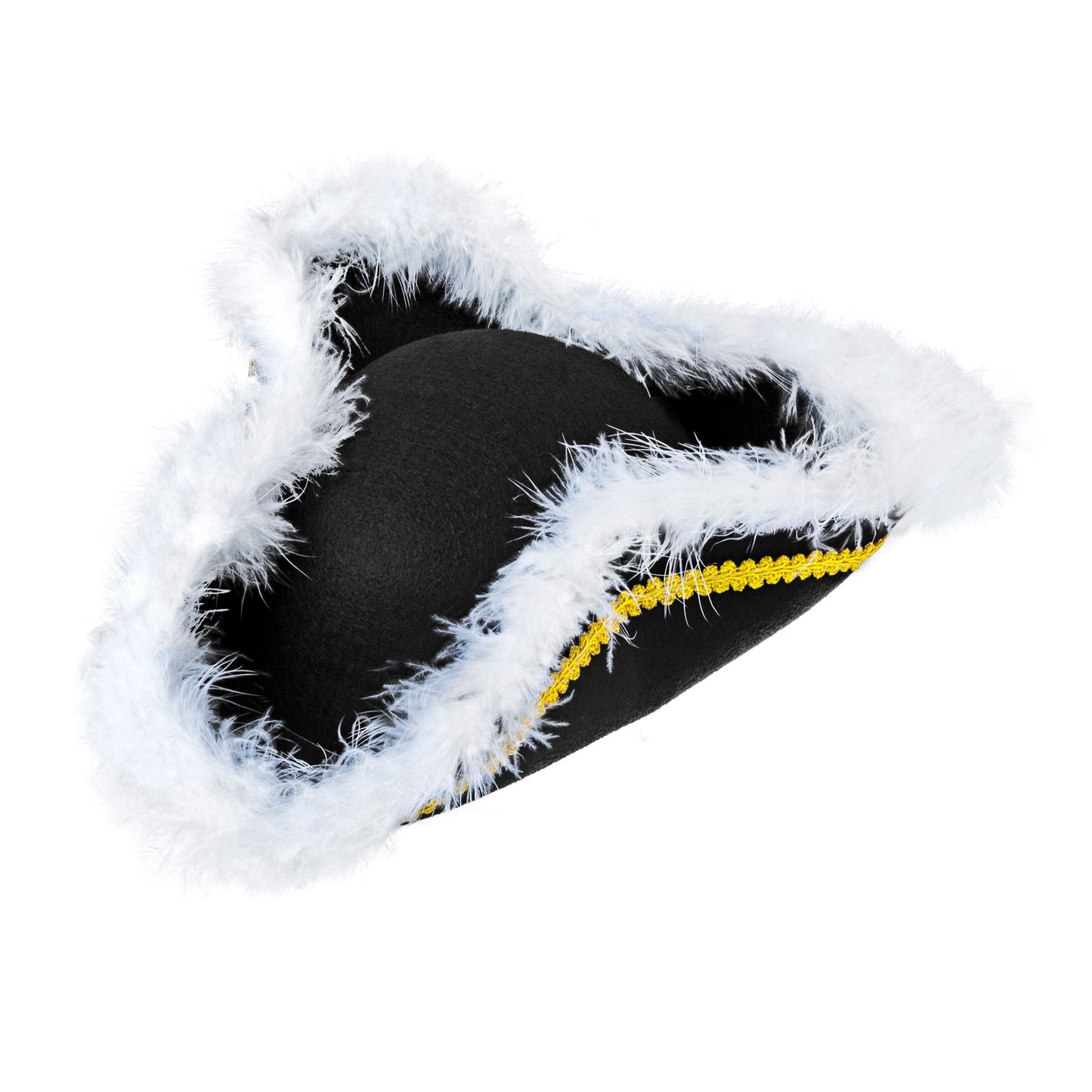 "DREISPITZ HUT MIT MARABOU RAND" aus Filz – Vorderansicht