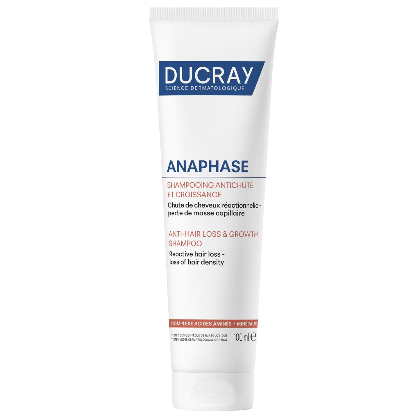 Ducray Ducray, Anaphase, Biotin, Haarbehandlung Shampoo, Gegen Haarausfall, 100 ml Regular