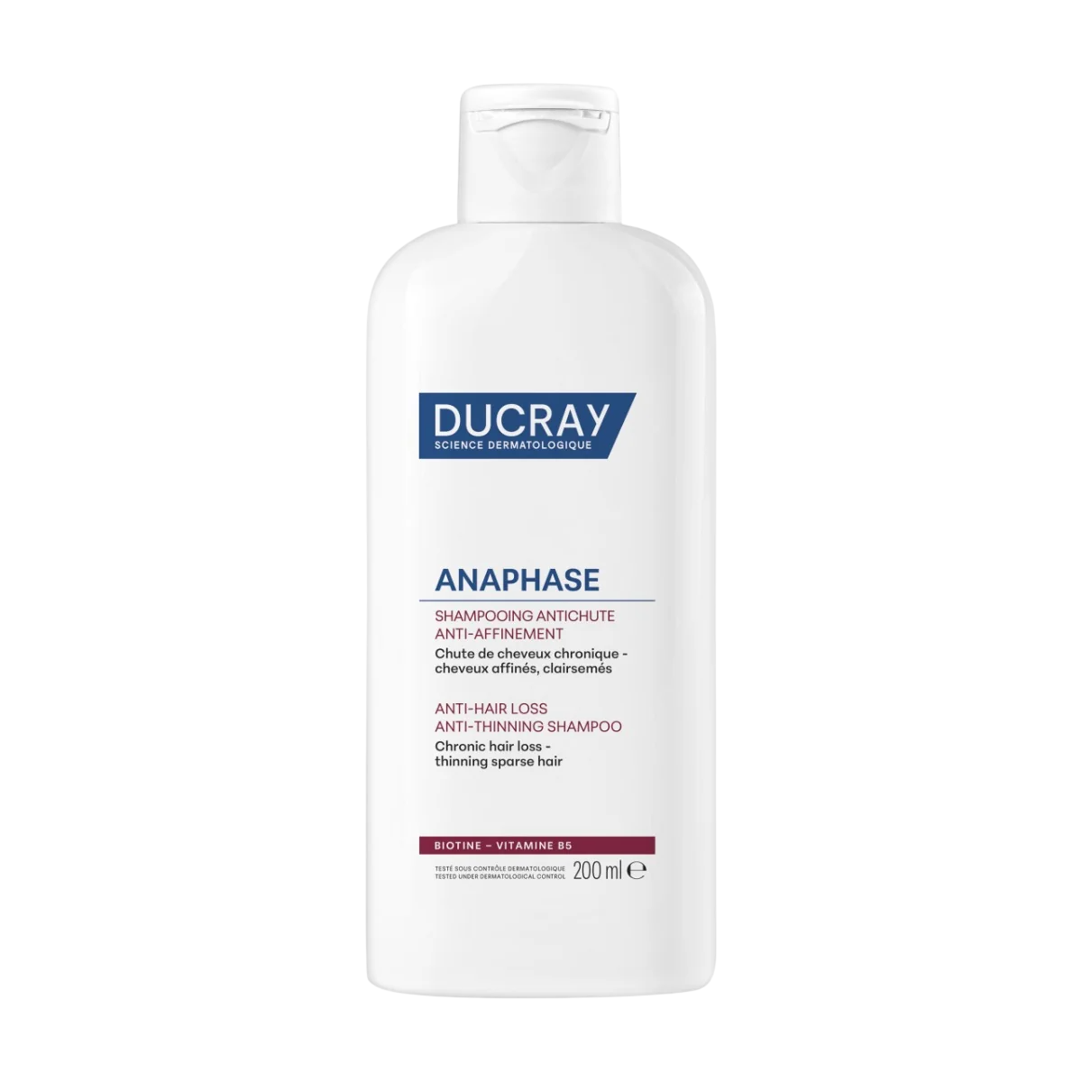 Ducray Ducray, Anaphase, Haarbehandlung Shampoo, Gegen Haarausfall, Für feines Haar, 200 ml Regular