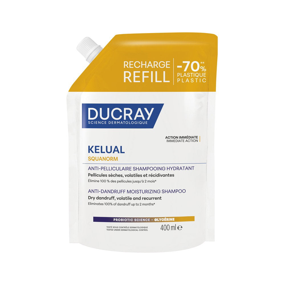 Ducray Ducray, Kelual Squanorm, Haarbehandlung Shampoo, Antischuppen, For Scalp With Dry Dandruff, Nachfüllen, 400 ml Regular