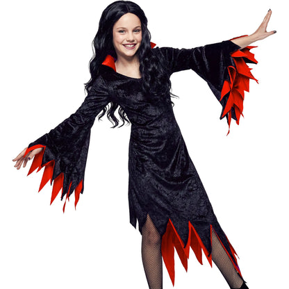 "DUNKLE GEBIETERIN" sort. in 2 Farben (Kleid mit Kragen, Halsband) – Ansicht 3