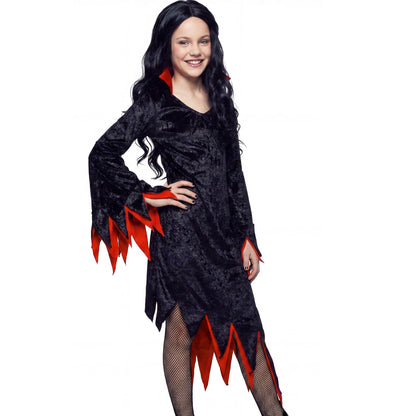 "DUNKLE GEBIETERIN" sort. in 2 Farben (Kleid mit Kragen, Halsband) – Ansicht 4