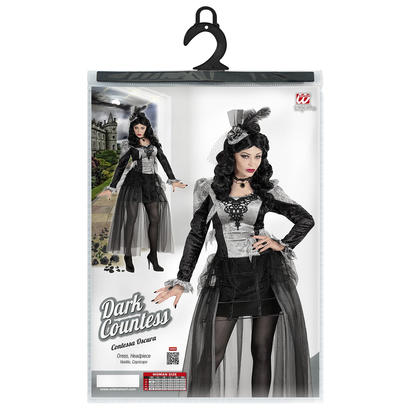 "DUNKLE GRÄFIN" (Kleid, Kopfschmuck) – Ansicht 4
