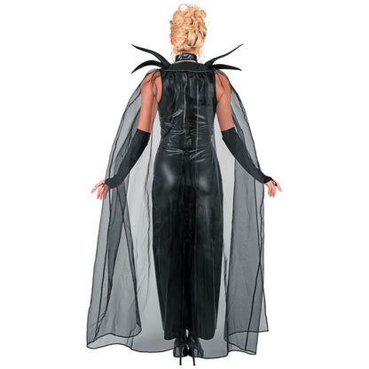 "DUNKLE KÖNIGIN" (Kleid, Gürtel, Halsband, Krone, Umhang) – Ansicht 5
