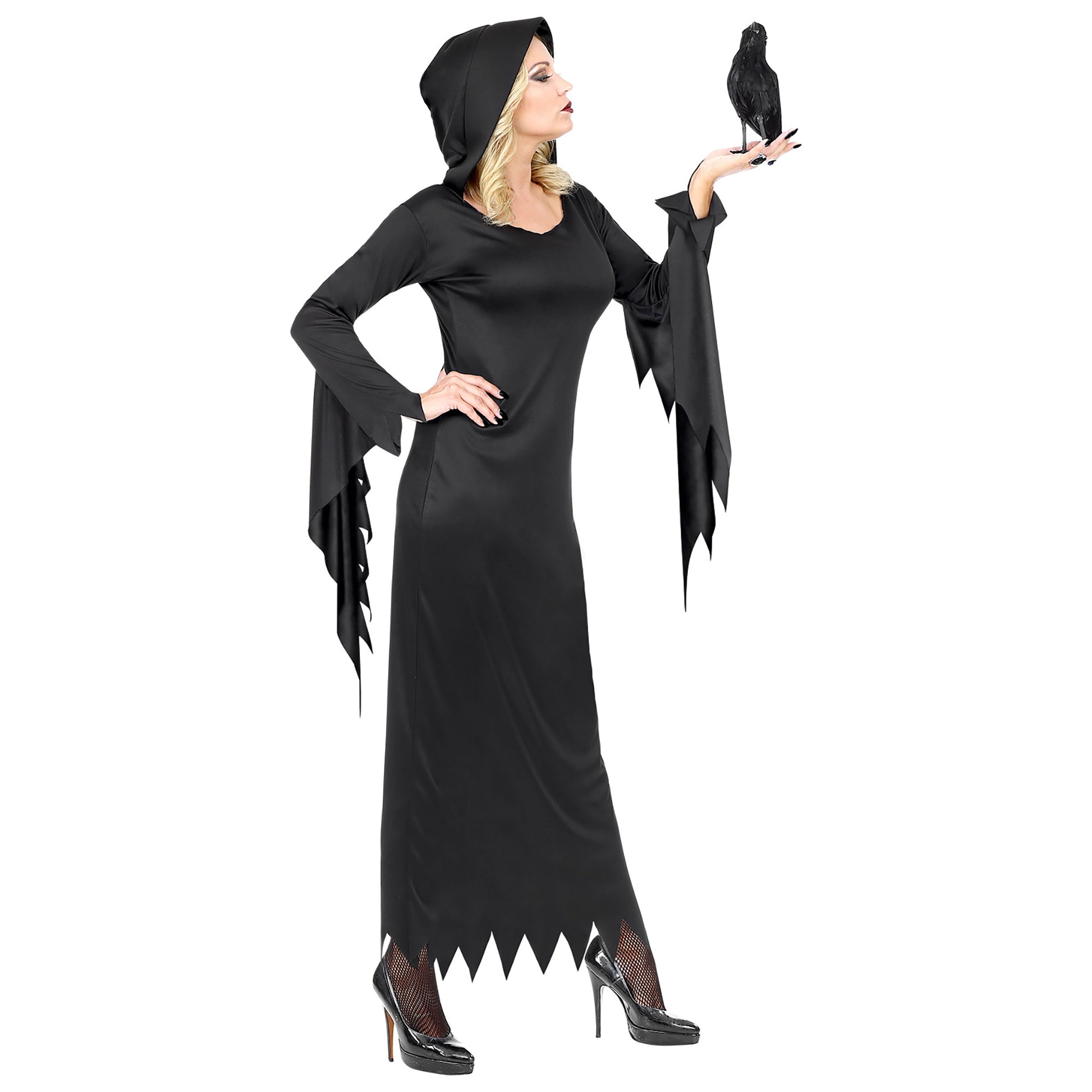 "DUNKLE KÖNIGIN" (Kleid mit Kapuze) – Ansicht 3