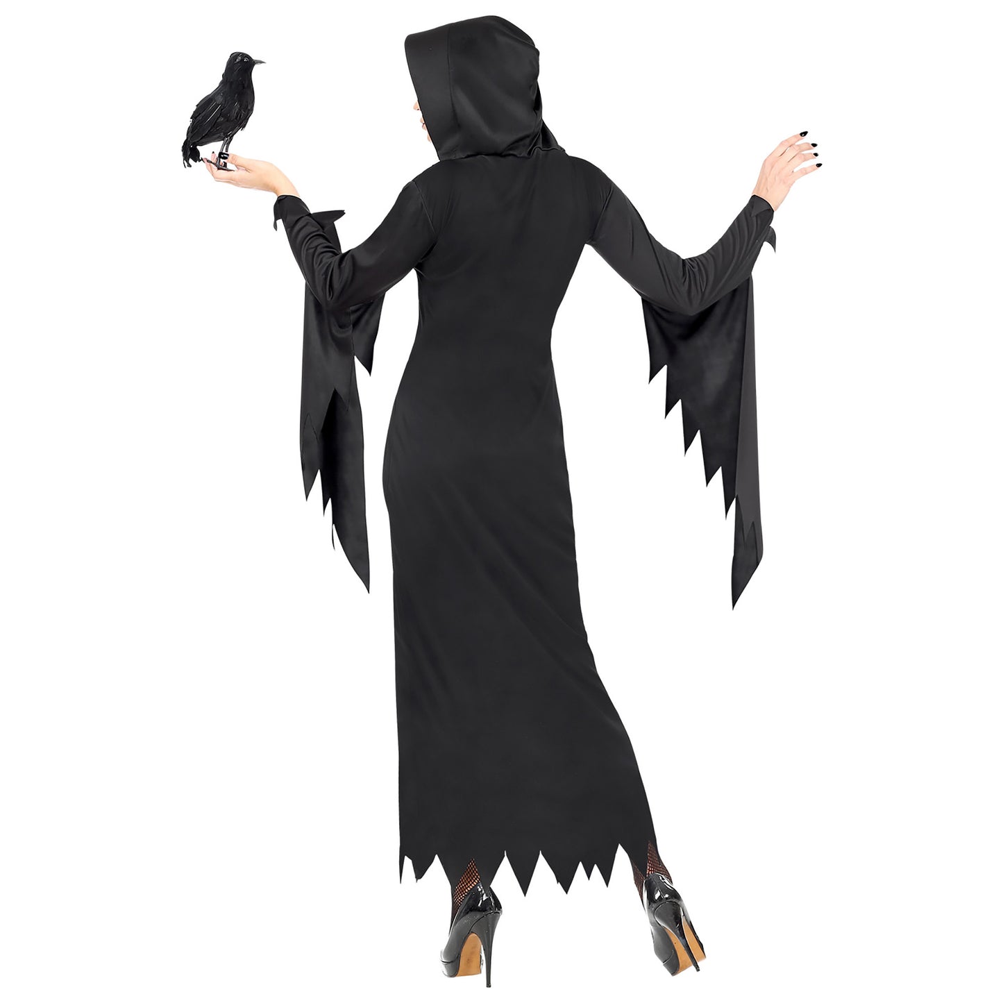 "DUNKLE KÖNIGIN" (Kleid mit Kapuze) – Ansicht 4