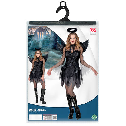 "DUNKLER ENGEL" (Kleid, Flügel, Heiligenschein) – Ansicht 5