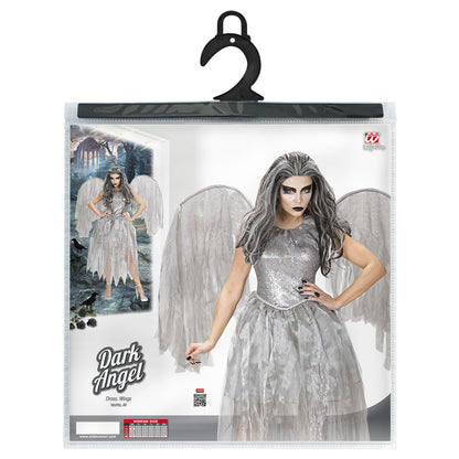 "DUNKLER ENGEL" (Kleid, Flügel) – Detailansicht