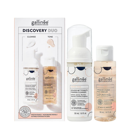 Gallinee Hautpflegeset Duo Set Set Gallinee: Microbiome Skincare, Prebiotics & Postbiotics, Purifying, Cleansing Foam, 50 ml 