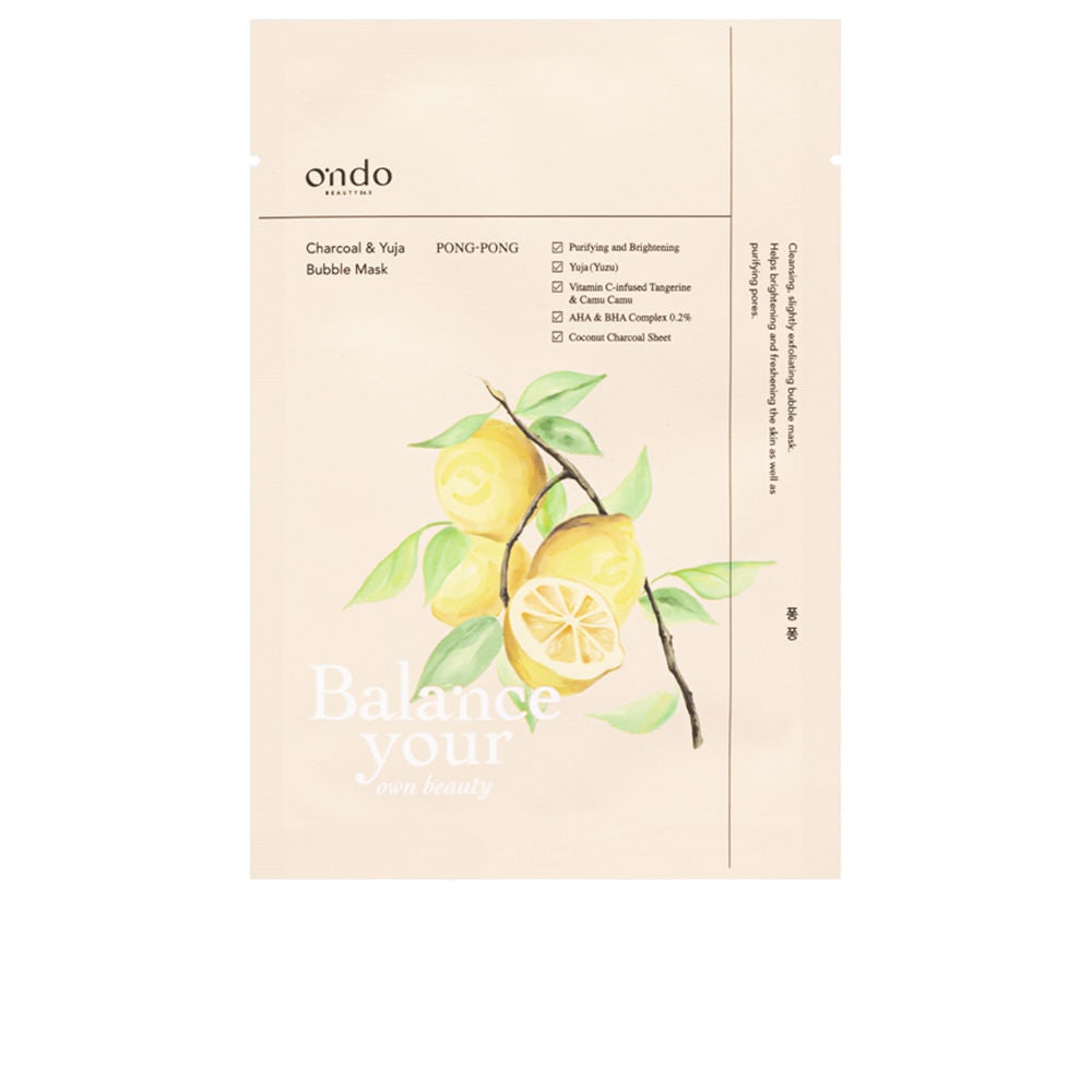 CHARCOAL & YUJA bubble mask 25 ml