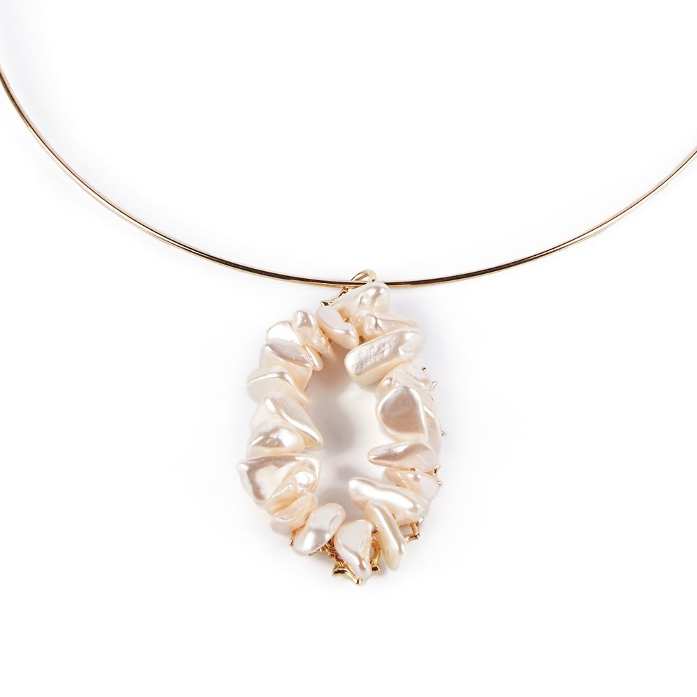 MISSISSIPPI LUXE necklace #PERLAS #shiny gold 1 u