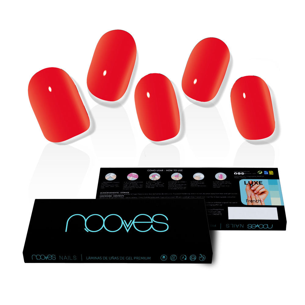 GEL NAIL FILM crimson red premium luxe solid #red 20 u