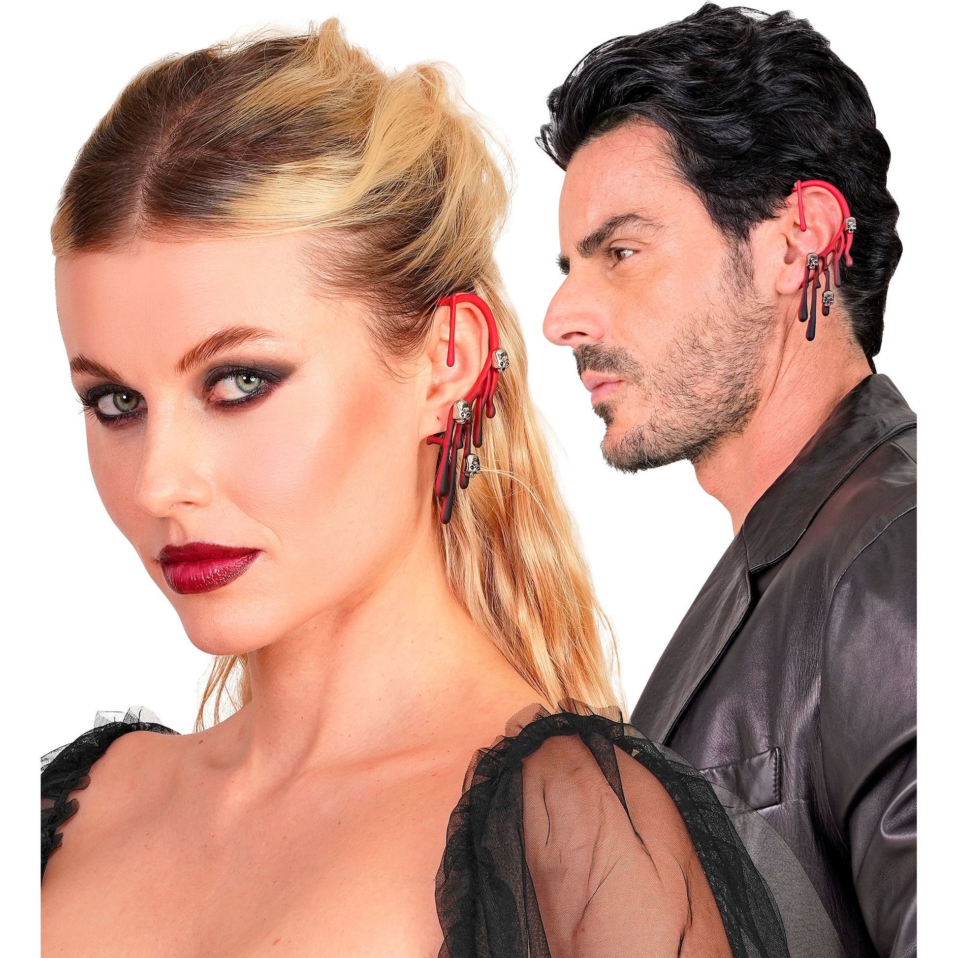 "EAR CUFF BLUTTROPFEN & TOTENKÖPFE" – Ansicht 5