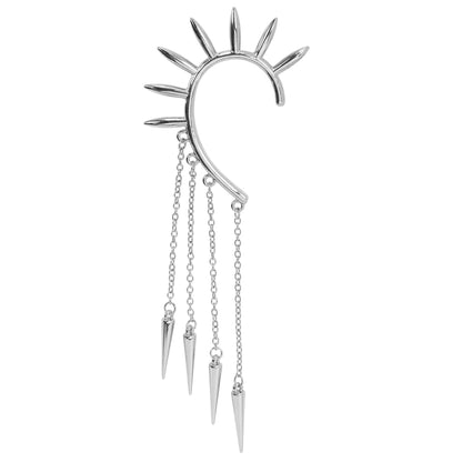 "EAR CUFF MIT NIETEN" – Vorderansicht
