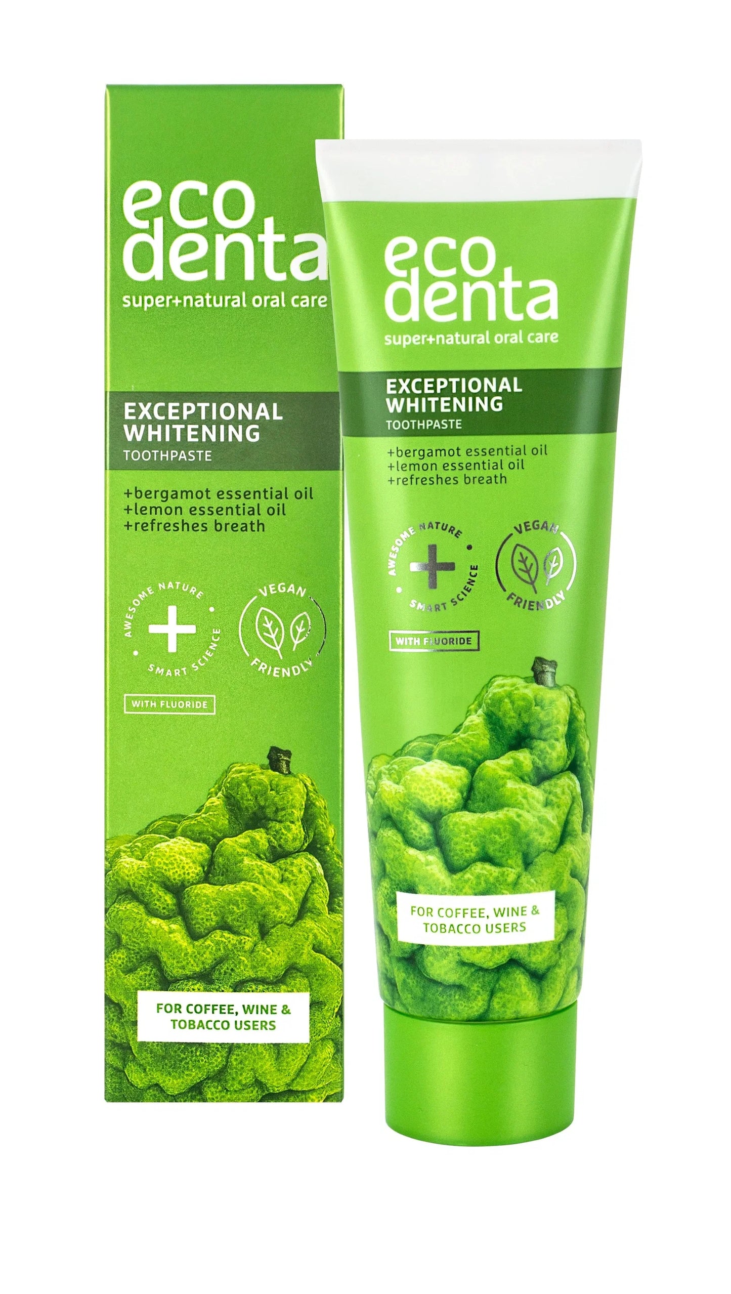 Ecodenta, Exceptional Whitening, Whitening & Freshening, Zahnpasta, 100 ml
