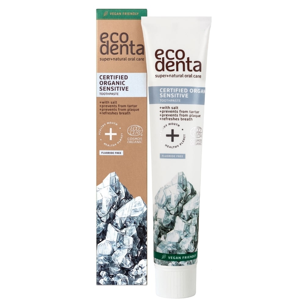 Ecodenta, Certified Organic Sensitive, Protective & Antiplaque, Zahnpasta, 75 ml