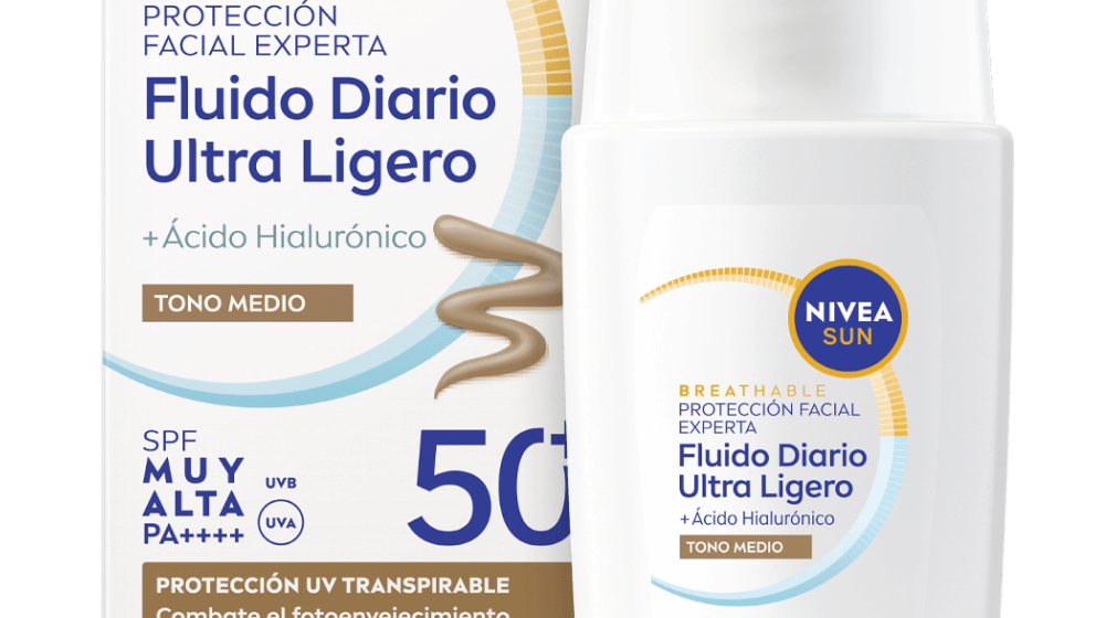 NIVEA NIVEA Sun Fluido Diario Gesichtsschutz SPF 50 Mittelton 40 ml Sonnenpflege