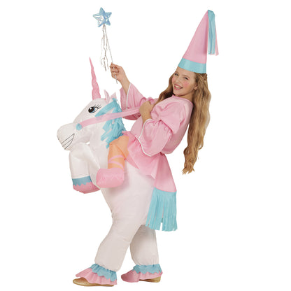 "EINHORN" (aufblasbares Kostüm m. integriertem Gebläse, Hut) – Ansicht 3