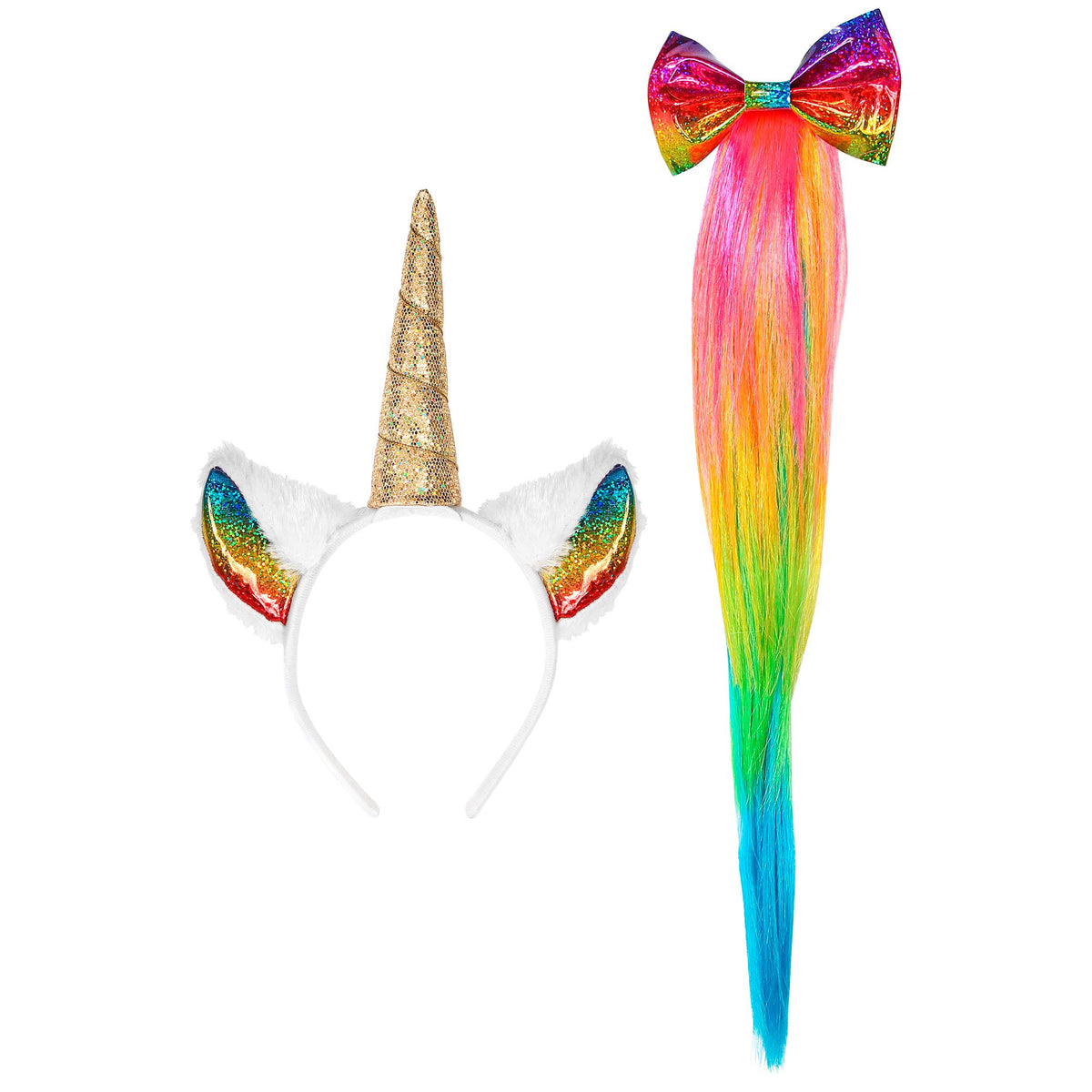 "EINHORN" (Haarreif, Schwanz) – Vorderansicht