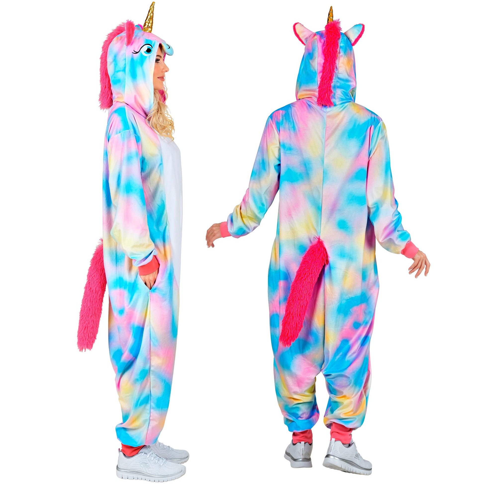 "EINHORN ONESIE PLÜSCHKOSTÜM" (Overall mit Kapuze) – Detailansicht