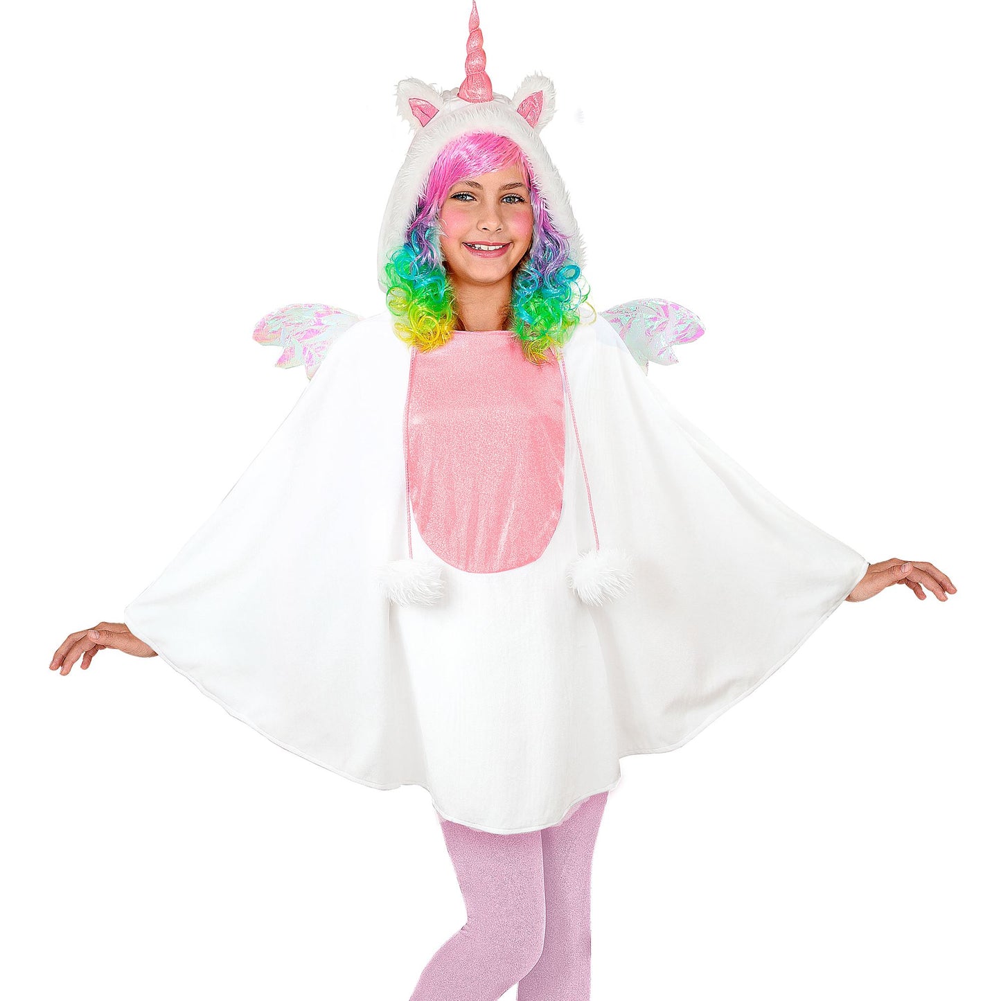 "EINHORN" (Poncho mit Kapuze) – Vorderansicht