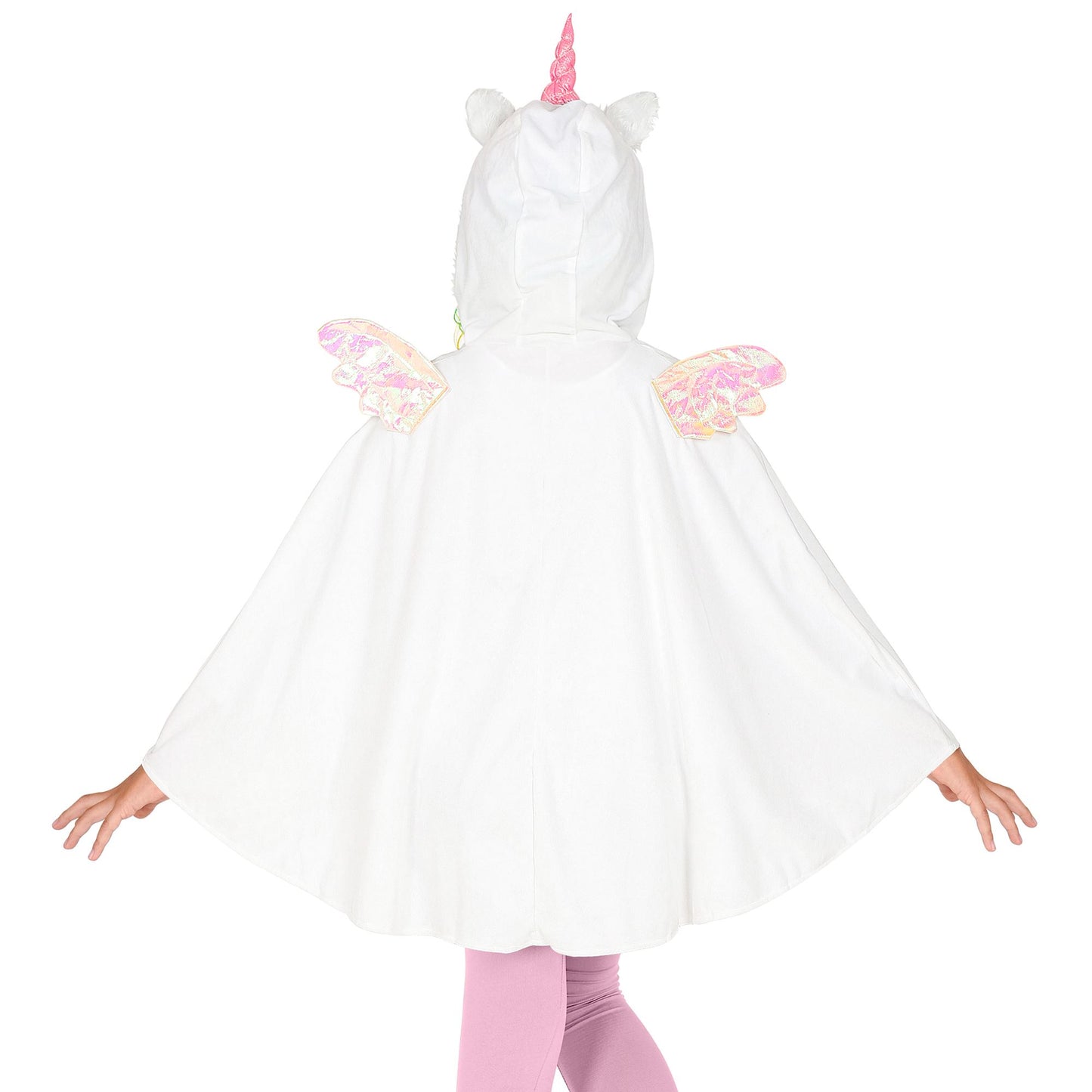"EINHORN" (Poncho mit Kapuze) – Detailansicht