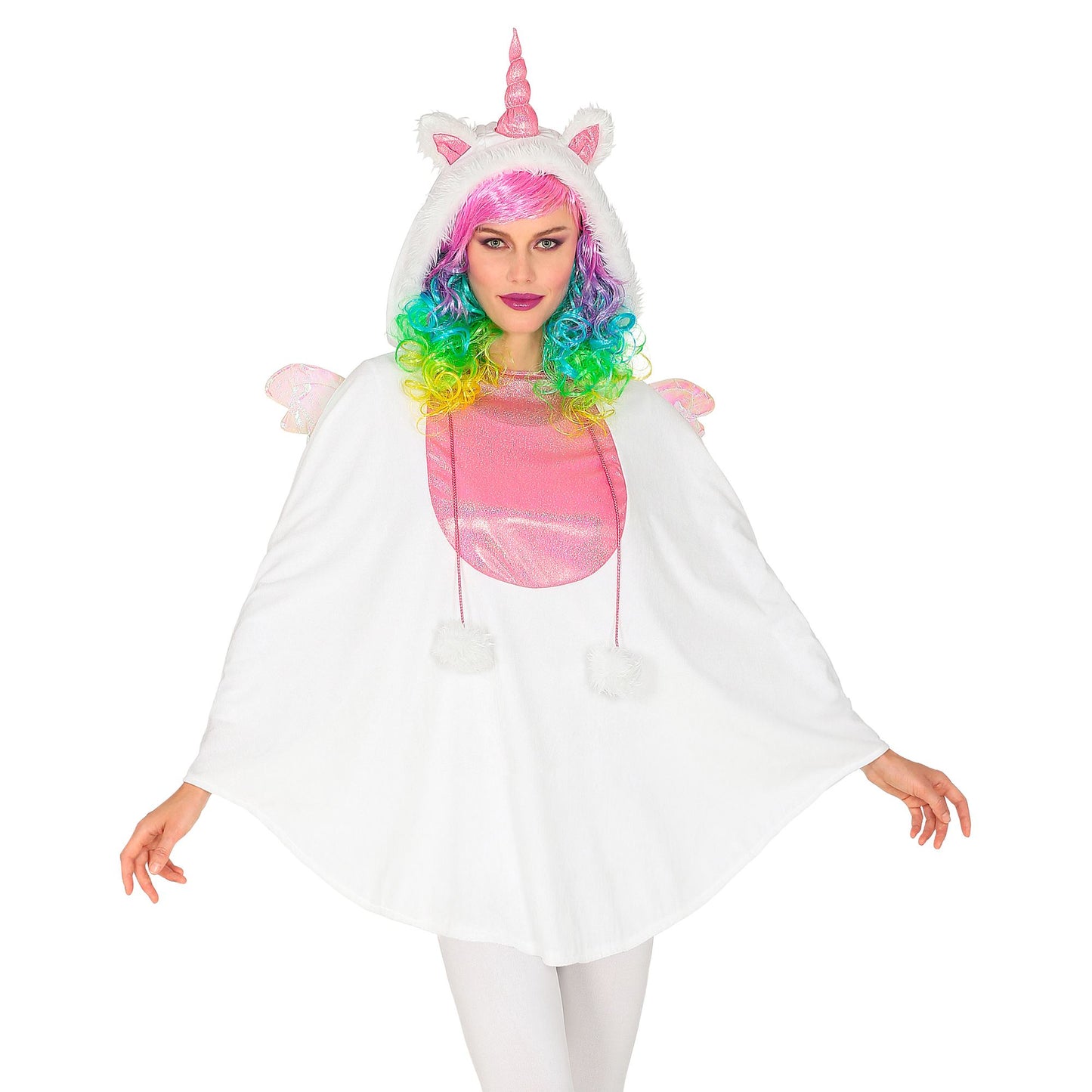 "EINHORN" (Poncho mit Kapuze) – Vorderansicht