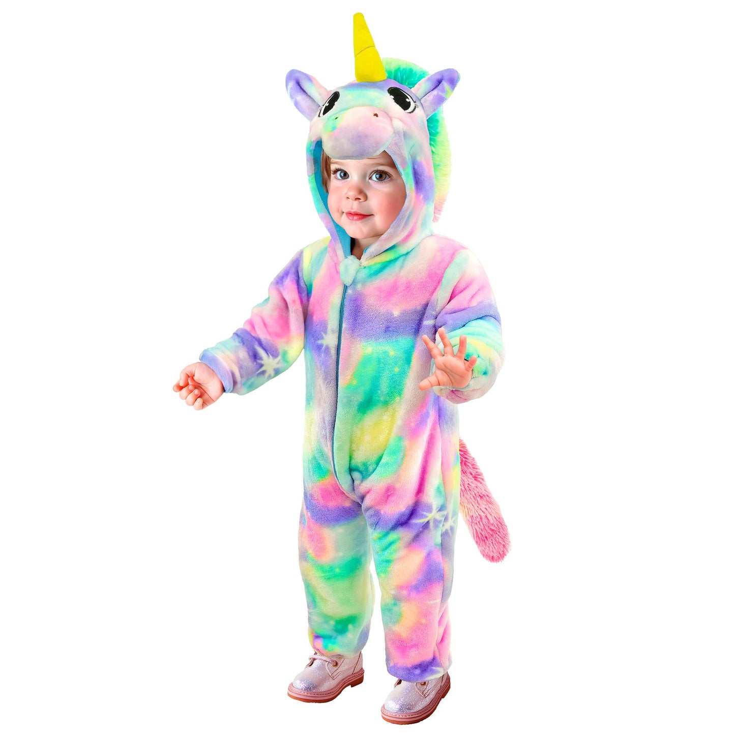 "EINHORN SAMT PLÜSCHKOSTÜM" (Overall mit Kapuze) – Ansicht 3