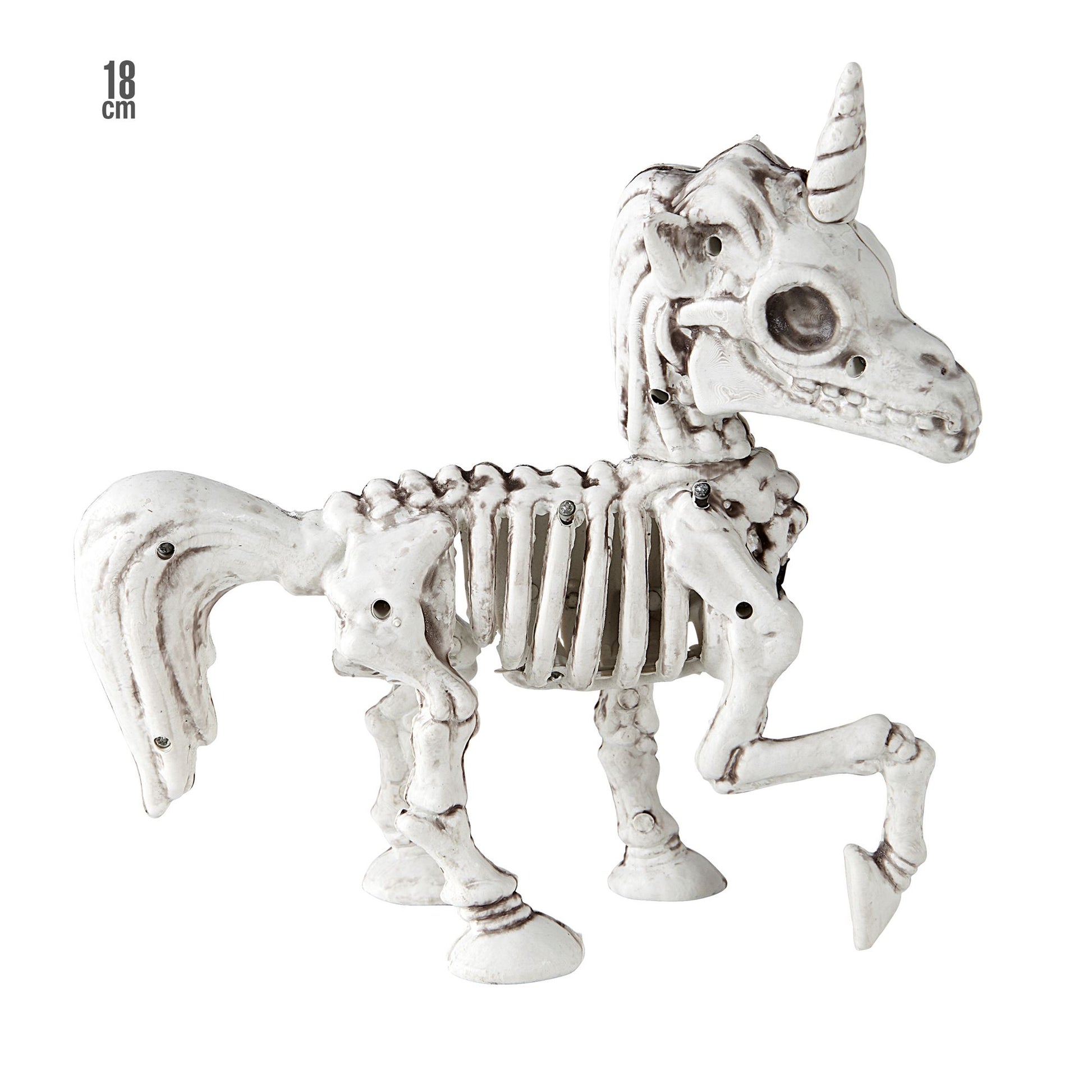 "EINHORNSKELETT" 18 cm – Vorderansicht