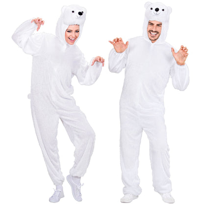 "EISBÄR FUNNY" (Overall mit Kapuze) – Vorderansicht