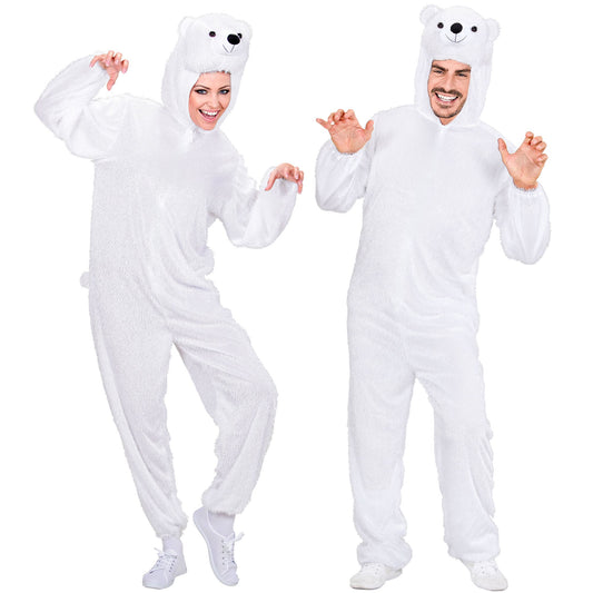 "EISBÄR FUNNY" (Overall mit Kapuze) – Vorderansicht