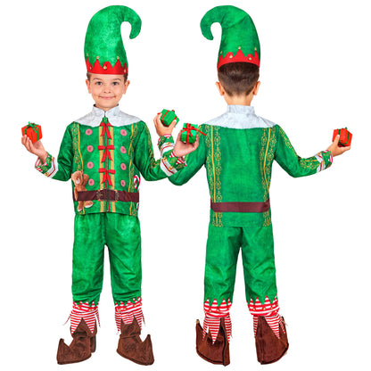"ELF - SANTAS KLEINE HELFER FAST COSTUME" (Oberteil, Hose, Mütze) – Ansicht 4