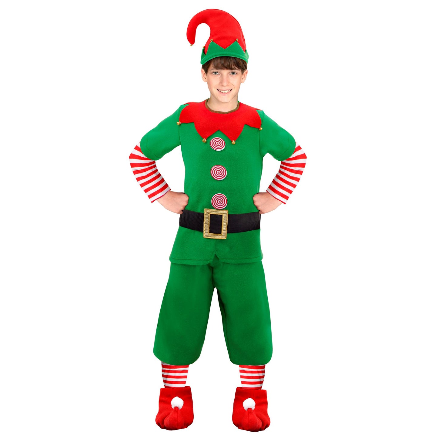 "ELF - SANTAS KLEINE HELFER" (Mantel, Hose, Gürtel, Überziehschuhe, Hut) – Ansicht 3
