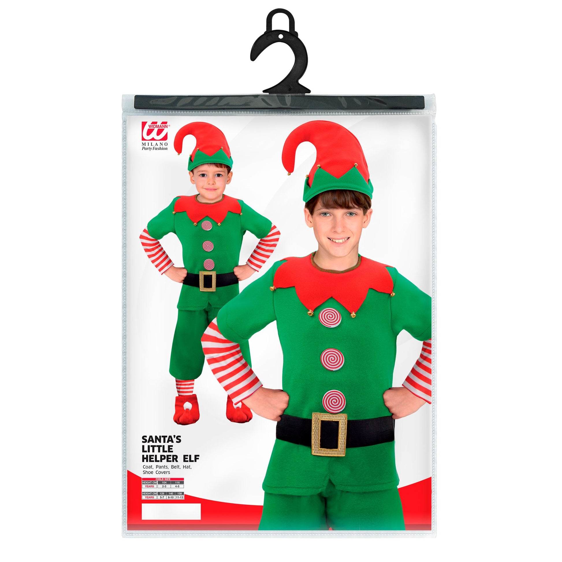 "ELF - SANTAS KLEINE HELFER" (Mantel, Hose, Gürtel, Überziehschuhe, Hut) – Ansicht 4