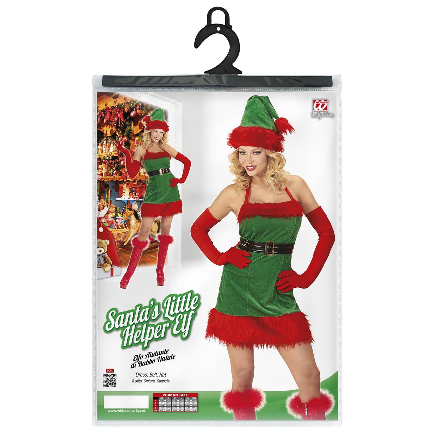 "ELF SANTAS KLEINE HELFERIN" (Kleid, Gürtel, Hut) – Ansicht 4