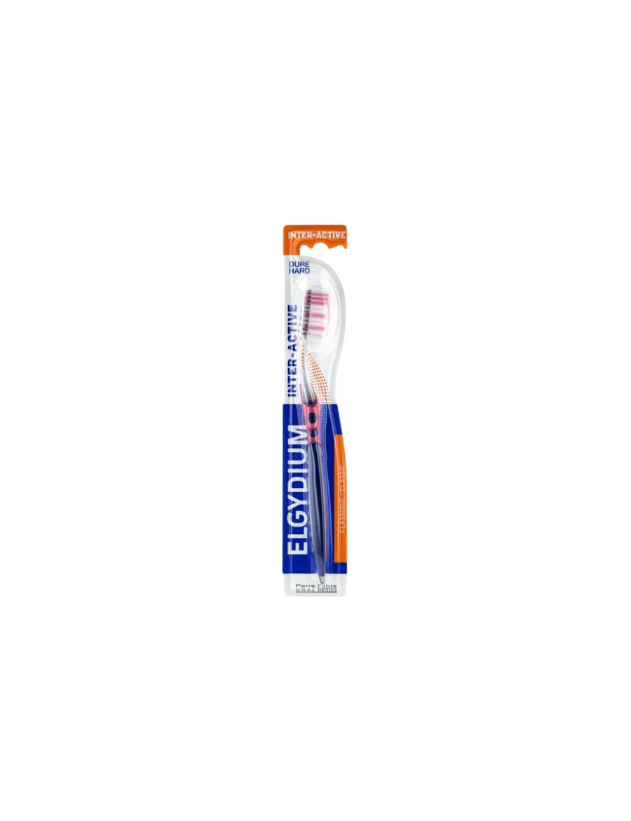 Elgydium Inter-Activ Dure Zahnbürste Multi-Color