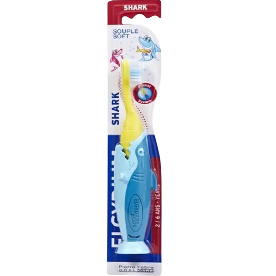 Elgydium Elgydium, Kids Shark, Zahnbürste, Blau Regular