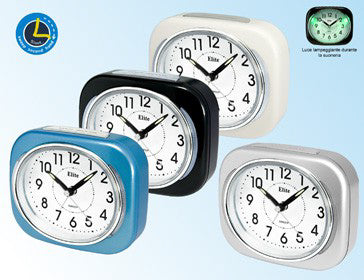 ELITE SVEGLIA ANALOGICA BIANCA / WHITE ALARM CLOCK ST 5200W Analoguhr Armbanduhr Weiss