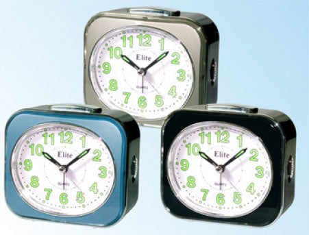 ELITE SVEGLIA ANALOGICA BLU / BLUE ALARM CLOCK T 1931BL Analoguhr Armbanduhr Blau