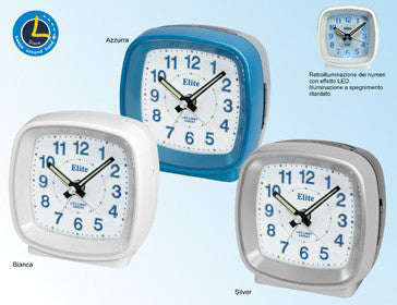 ELITE SVEGLIA ANALOGICA GRIGIA/ GREY ALARM CLOCK ST 4100GR Analoguhr Armbanduhr Grau
