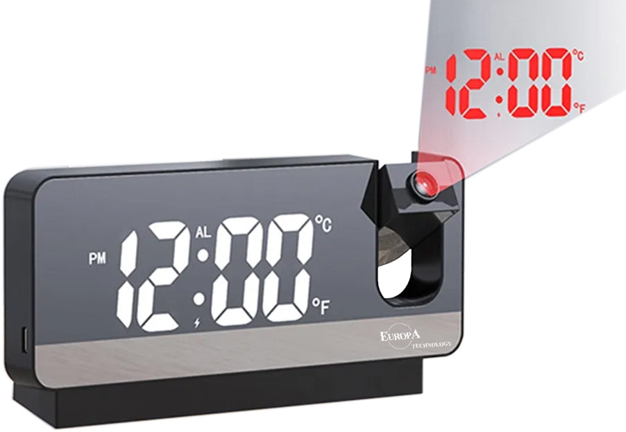 ELITE Sveglia LED con proiezione orario - LED alarm clock with time projection DV-670 Multifunction - Armbanduhr