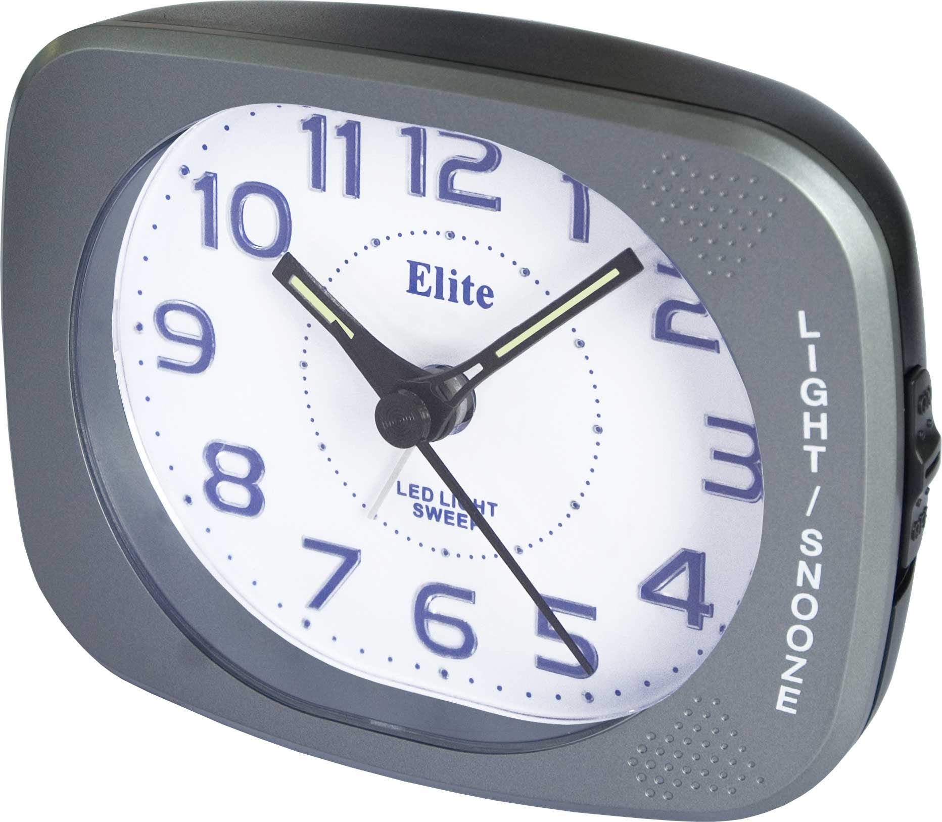 ELITE Sveglia silent con luce LED e snooze - ANTRACITE - Silent alarm clock with LED light and snooze - GREY ST5520_G Multifunction - Armbanduhr Grau